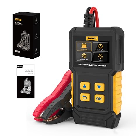 AUTOOL Car Battery Tester 12V 24V Cranking Charging Load 30-2000 CCA