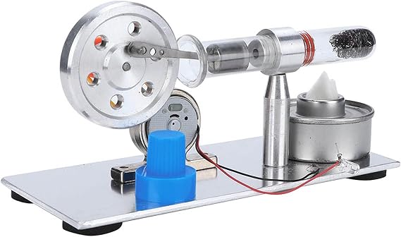 Stirling Engine Model, Physics Science Single Cylinder Sterling Engine for Home