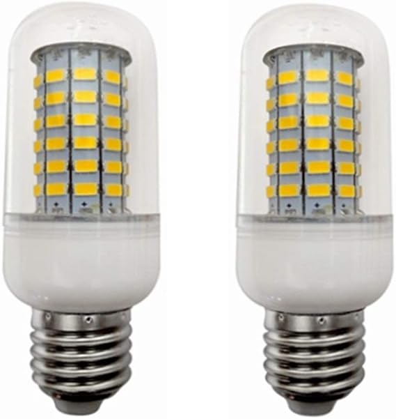 Low Voltage E27 LED Corn Bulb Lamp 12V 24v 36v 48v 10W Corn Bulb Light 5730SMD 69LED AC/DC 10-60v for RV Camper Marine, Solar Power Light and Off Grid 2pcs/lot (Color : Warm wite)