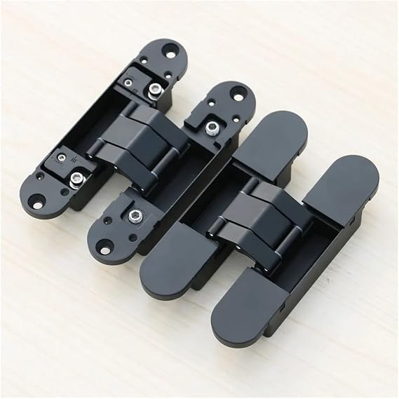 Recessed door hinges concealed hinges for doors(B1lack)