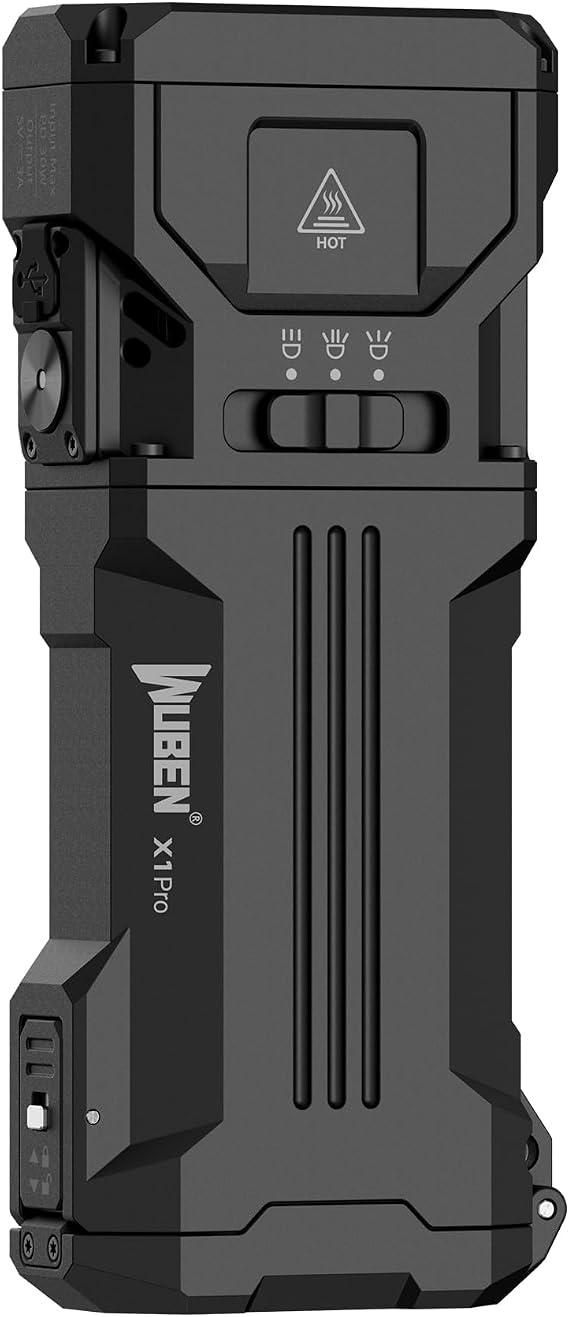 WUBEN X1Pro Rechargeable Flashlights high lumens, Super Bright 12300 lumens
