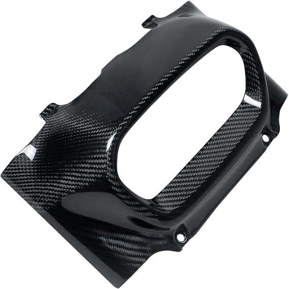POWER JAMES 100% Black Carbon Fiber Outer Headlight Fairing, Bodywork, Comaptible with 2018-26 Fat Bob FXFB, FXFB/S 114