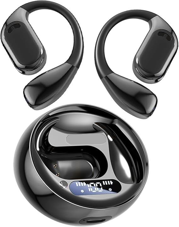 AI Translation Earbuds Real Time, 144-Language Translator Earbuds with APP Compatible with iOS & Android, Bluetooth 5.4 Wiress Headphones Translating Device for Travel and Business - Black
