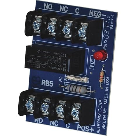 Altronix Relay Module 6/12VDC 120Ma DPDT, Relay, RB5-1 Each