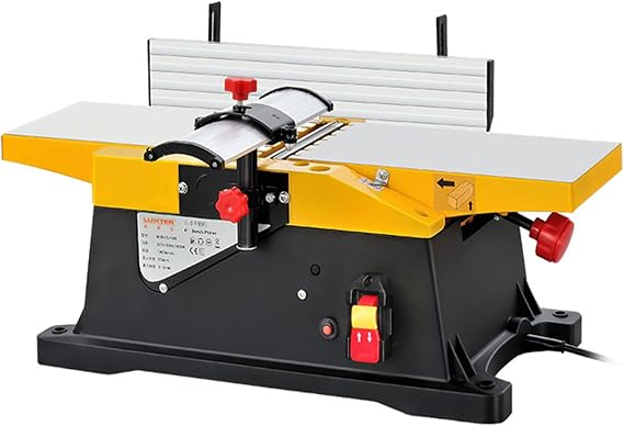 6-Inch Benchtop Jointer, 1800W Woodworking Tool, 12000 RPM, Adjustable Cutting Depth for Precision Woodworking