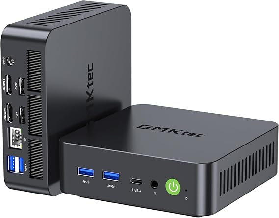 GMKtec Mini PC K17 115TOPS 14th Generation Intel Core Ultra 7, 256V, 285H Class Performance, LPDDR5, 16GB 8533MT/s+512GB SSD, Mini PC, 16TB Expansion, 8C/8T, Max 4.8GHz Win11 Pro, USB4.0*2/5GbE /3