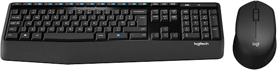 Logitech MK345 Combo RF kablosuz QWERTY Siyah klavye – klavye (RF Wireless, Universal, QWERTY, kablosuz, PC/Server, standart)