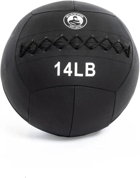 Bells of Steel Wall Ball Triple Stitched Ultra Strong Shell, 4 to 30 lb