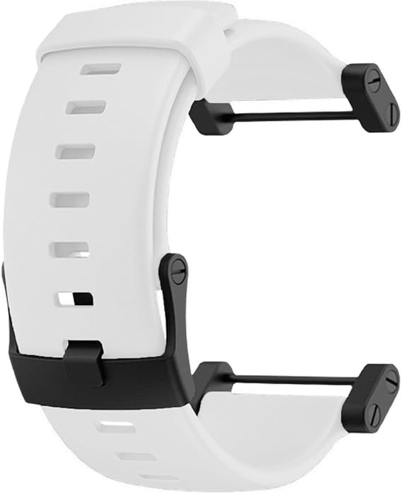 Suunto Core Accessory Strap White One Size Rubber Band Black Buckle Adapter