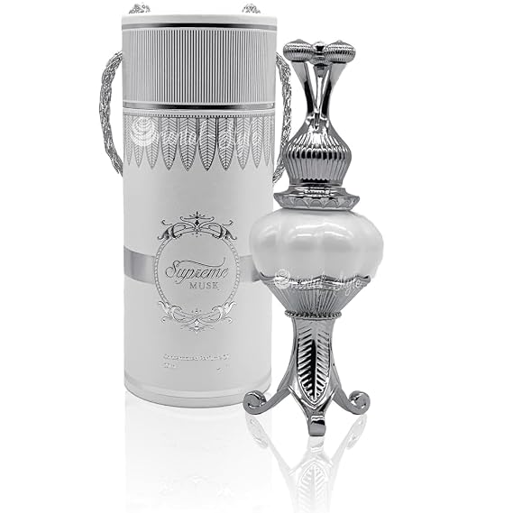 Afnan Bait Al Bakhoor Supreme Musk Luxurious Concentrated Perfume Oil, 20ml - Long Lasting and Addictive
