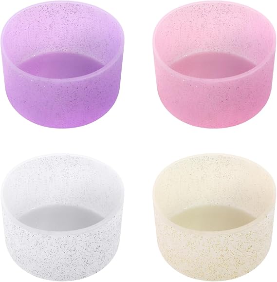 4Pcs Silicone Bottle Boot, Bottom Protector Compatible with Most Water Bottles
