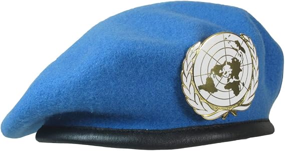 Epic Militaria United Nations Beret Badge, White Gold, One Size