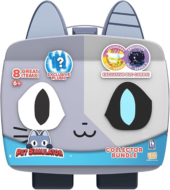 Pet Simulator - Cyborg Cat Mystery Collector Bundle (9" Case w/ 8 Items, Series 2) [Includes DLC]