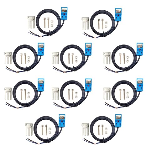 SN04-N Inductive Proximity Sensor Normally Open Detection Approach Switch NPN NO with SN Bracket (10 Pack)
