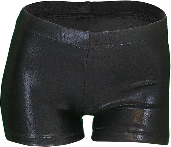 LUOUSE Girls Gymnastics Shorts, Little Kids Sparkle Tumbling Dance Athletic Short 4t - 12t