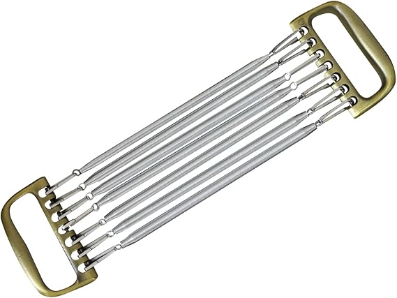 Chest Expander for Men - Detachable 7 Spring Home Office Fitness Training, Strengthen Muscles, Build Arms - Bodybuilding Workout Equipment
