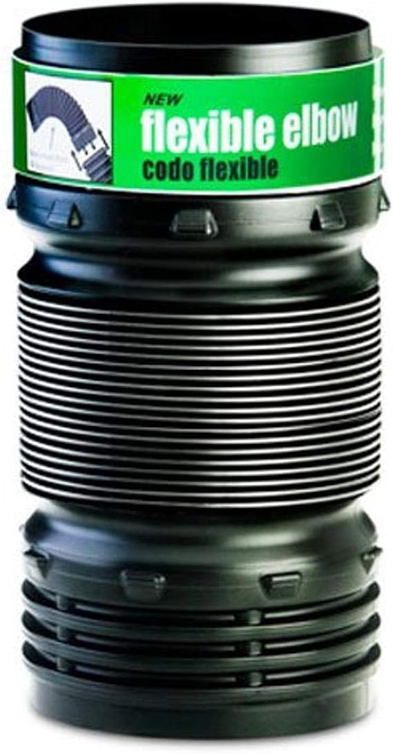 Flex-Drain 57010 Elbow Landscaping Drain Pipe Adapter