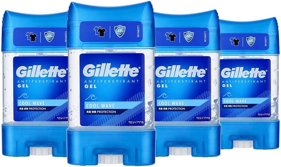 Gillette Antiperspirant Gel Cool Wave 70 ml - 4 Pieces