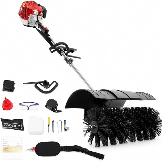 52cc Gas Power Sweeper Broom Turf Power Broom