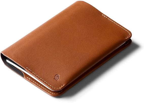 Bellroy Notebook Cover, Leather A6 Folio - Caramel | Leather folio that holds an A6 notebook for notes on the go