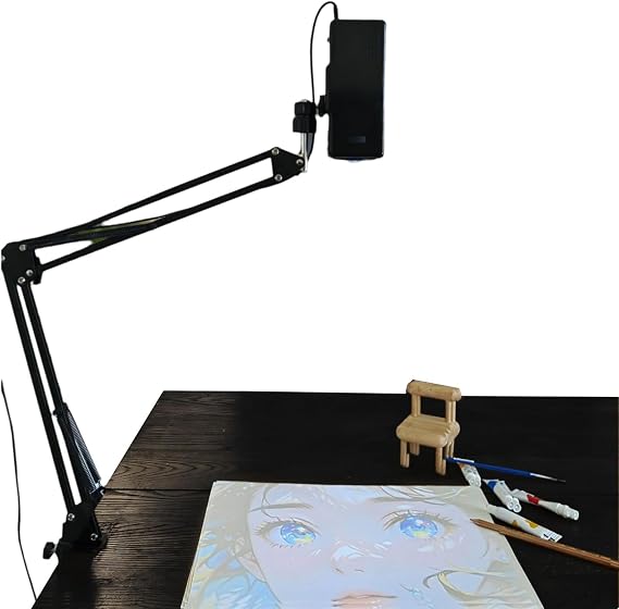LED Drawing Projector, 18-200cm Projection, HD Image Transfer via USB/Phone, Remote Control & Stand, Art Tracing Tool for Artists, Kids, DIY Painting