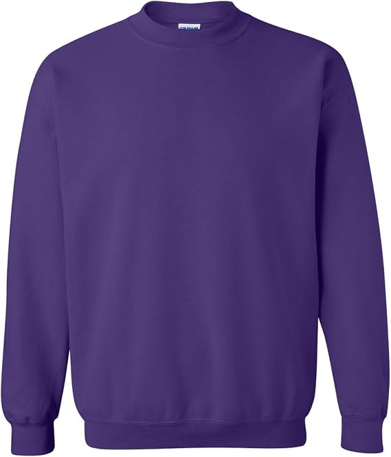 Gildan Men's Heavy Blend Crewneck Sweatshirt - Large - Purple