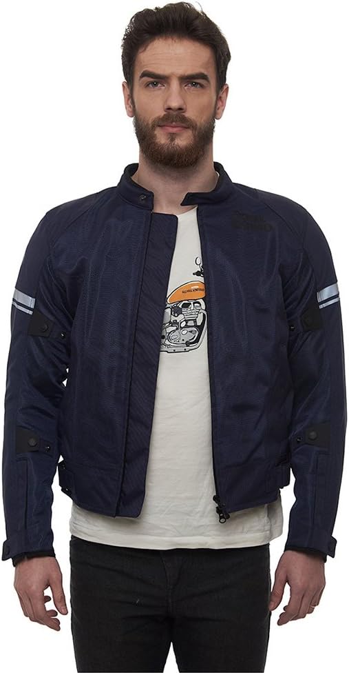 Royal Enfield Pushkar Men's Riding Jacket, Motorcycle Full Body Protective Gear, Armored Touring & Adventure Biker Jacket