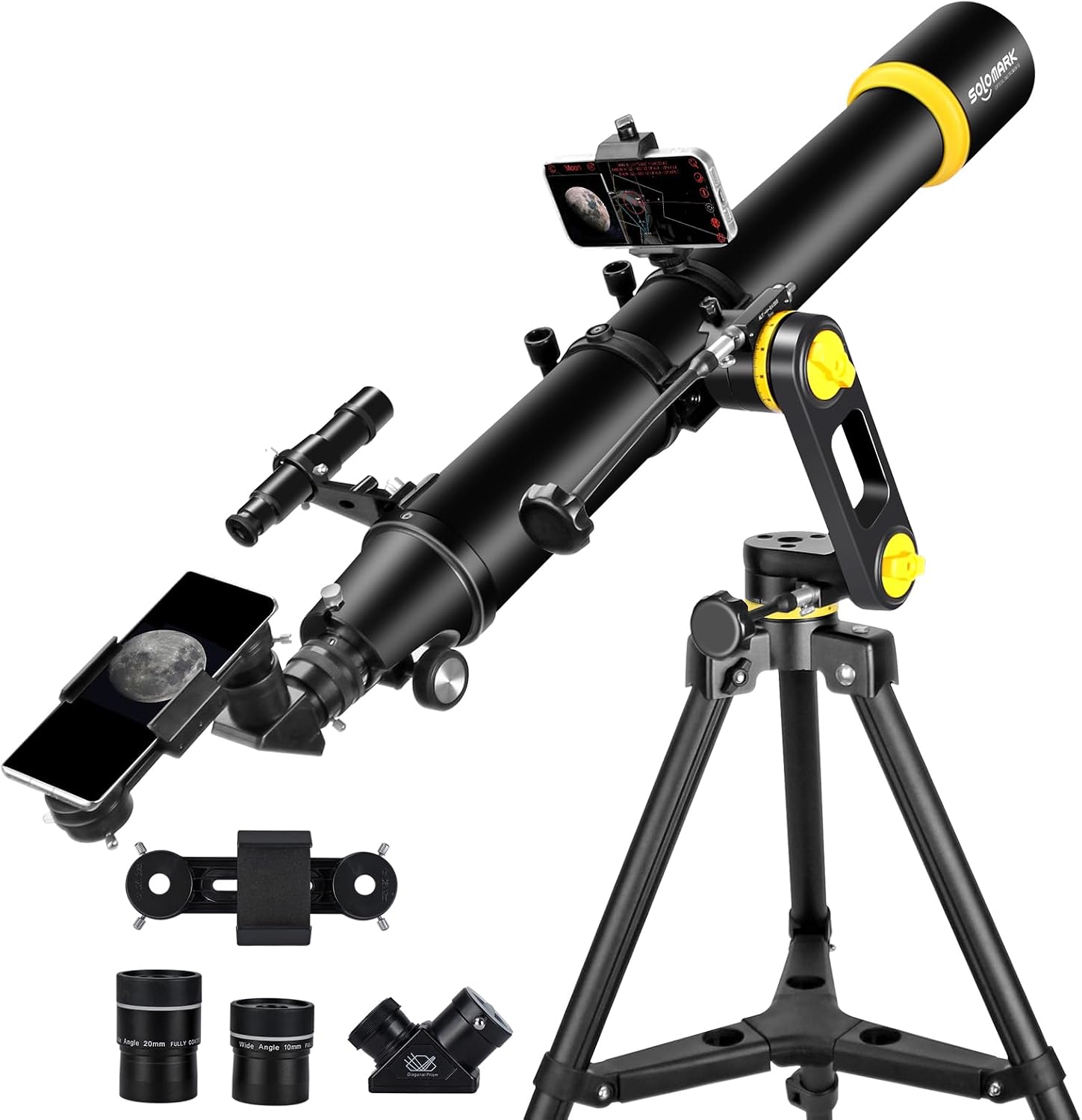 Telescopes for Adults Astronomy Professional 90mm Aperture 1000mm Powerful Telescope for Beginners and Kids with Precision Adjustment Vertisteel AZ Mount
