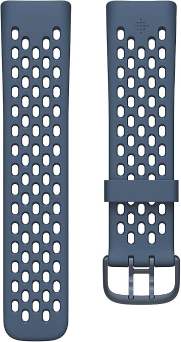 Fitbit Charge 5 Sport Accessory Band, Official Product, Deep Sea, Large