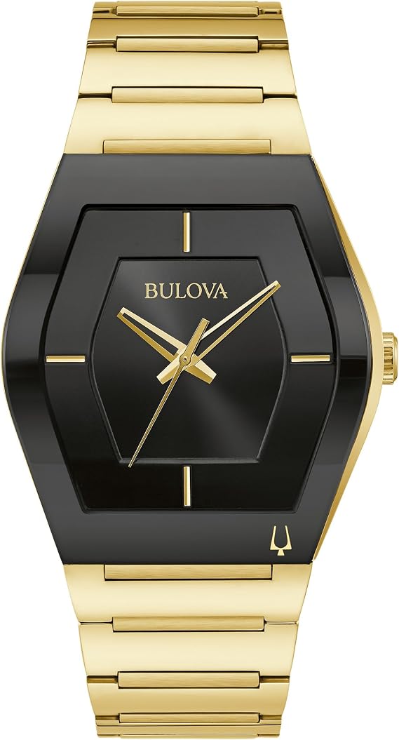 Bulova Men's Modern Gemini 3-Hand Quartz Silver Stainless Steel Watch, Edge-to-Edge Crystal