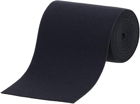 COTOWIN 4" Black Plush Elastic,Soft Comfortable Sewing Elastic - 2 Yards