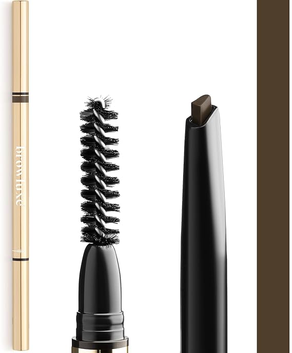 Eye Brow Pencil | Ultra Thin Precision Eyebrow Pencil | Long Lasting, Waterproof Eyebrow Makeup | Nourishing Brow Definer Pencil | Walnut