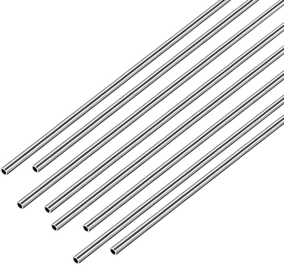 304 Stainless Steel Capillary Tube Tool OD 2.2Mm, Length 500Mm 8Pcs,Wall Thickness 0.1mm