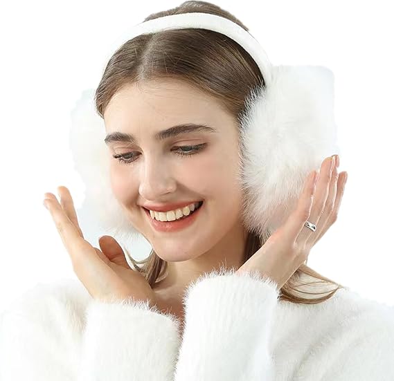 Winter Ear muffs Faux Fur Warm Earmuffs Cute Foldable Outdoor Ear Warmers For Women Girls