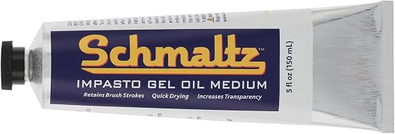 Schmaltz Artist Oil Impasto Gel Medium 150mL Tube - Quick Drying Impasto Gel to Increase Shine & Volume and Improve Transparency & Gloss - Single