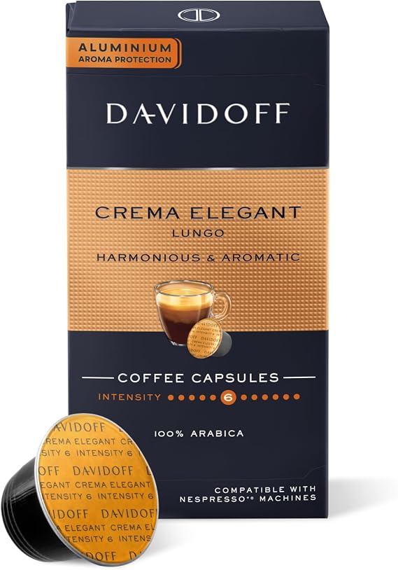 Davidoff Crema Elegant Lungo 10lu Kapsül Kahve, DCEL10