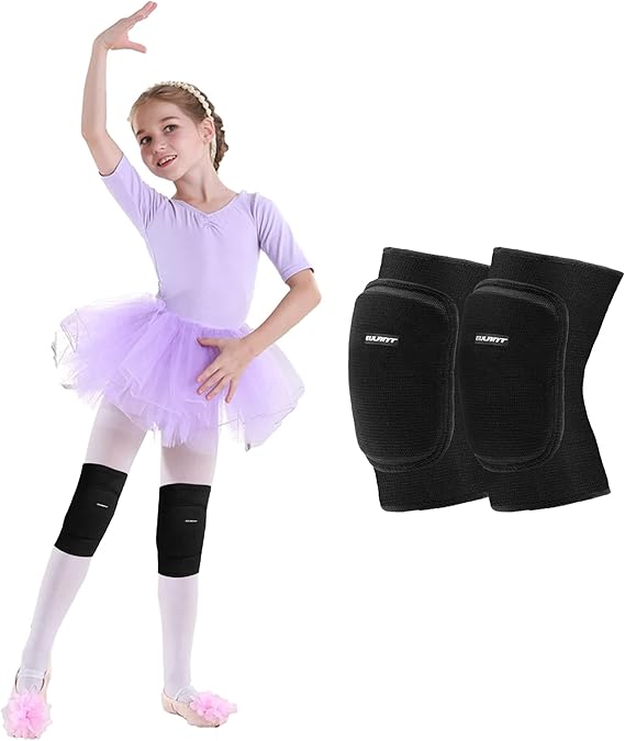 EULANT Kids Knee Pad for Dancers, Soft Anti-Slip Breathable Protective Knee Brace Pad, Volleyball Elastic Knee Support for Yoga Running Cycling Gym Workout Exercise, Kneepads for Junior Youth