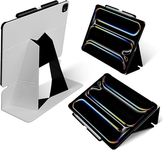 MOFT Folio iPad Pro 11 inch (M4) Case with Detachable Pencil Holder, Lightweight & Protective, Durable MOVAS Material and Comfortable Touch Perfect for Browsing,Drawing, Studying, Sidecar, Misty Cove