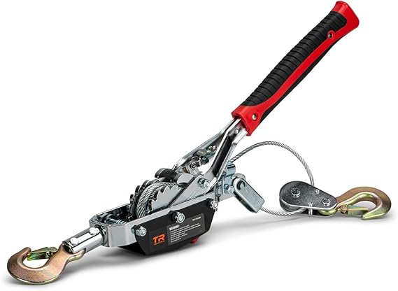 Portable 4-Ton Dual Gear Power Puller, Black