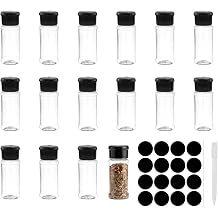 17 Piece Set Spice Jars With Lids and Labels, Seasoning Jars, Spice Jars, Suitable for Storing Various Ingredients, Daily Cooking and Meal Preparation Tasks