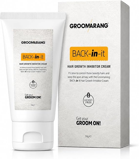 Hair Growth Inhibitor Cream - Permanent Body and Face Hair Removal - Modern Day Ant Egg Cream - Back In It - Paraben Free Hair Remover for Face and Body - Made in UK - 50G