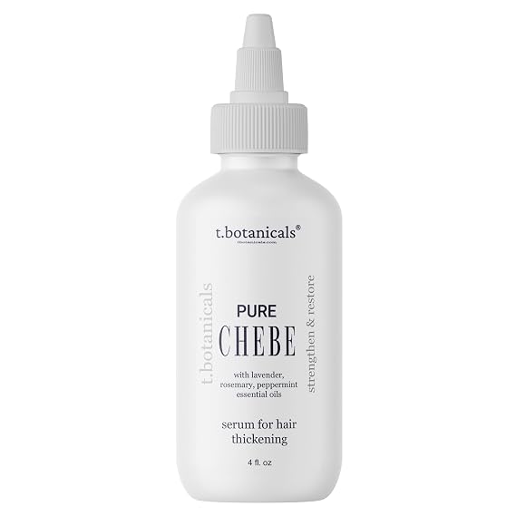 Pure Chebe Serum with Lavender, Rosemary, Peppermint Essential Oils - Hair Growth Formula (4 oz.)