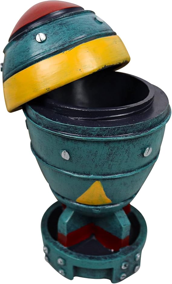 Nuke Statue Fallout Decor Mini Nuclear Bomb Storage Box 3D Openable Resin Rocket Sculpture Figure Home Desk Table Decoration Halloween Toys