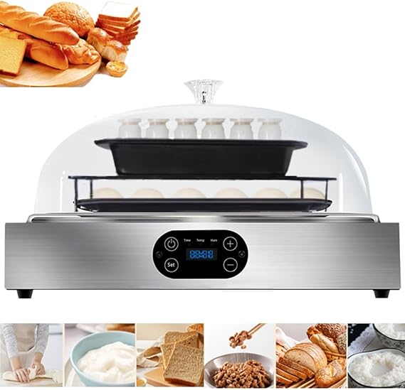 Electric Dough Proofer Machine (2 Layer), Bread Proofing Box, Adjustable Humidity