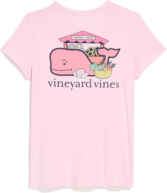 Vineyard Vines Women's Farmer's Market Whale Short-Sleeve Pocket Tee