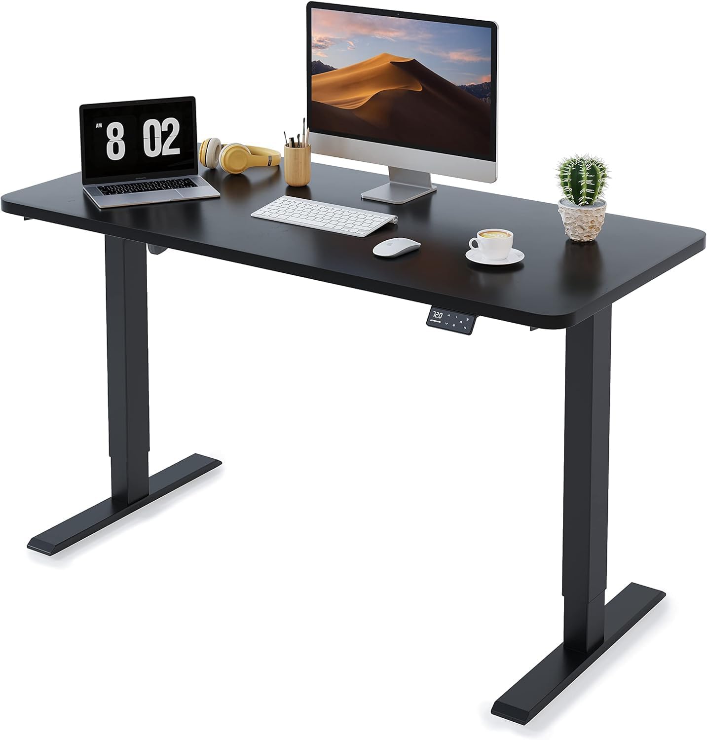 MAIDeSITe Electric Standing Desk Height Adjustable Standing Desk Sit Stand Desk Stand Up Desk with 120  60cm Desktop for Home Office