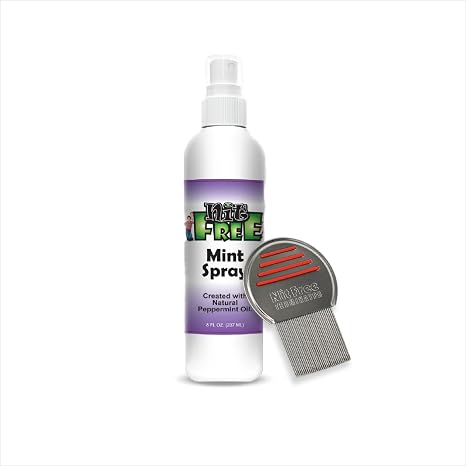 Nit Free Terminator Comb, Mint Spray, Head Lice Combo Kit, 16oz Spray Set