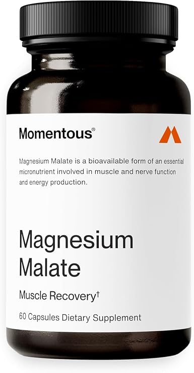 Momentous Magnesium Malate Supplement, Highly Absorbable, 220mg per Serving