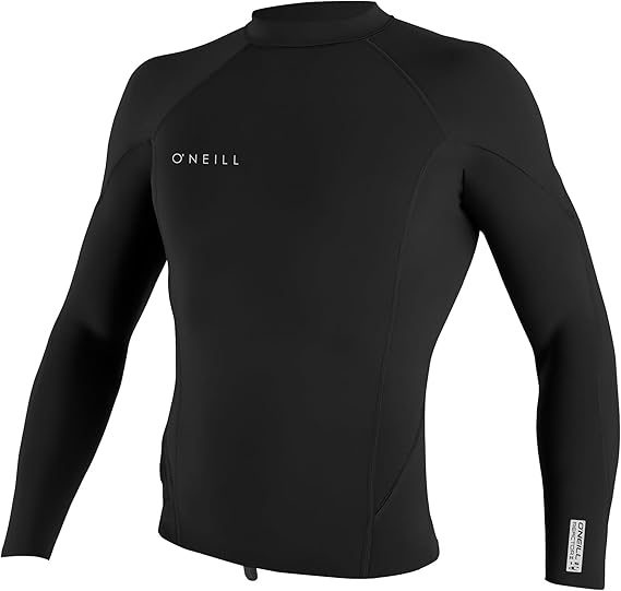O'NEILL Men's Reactor-2 1.5mm Long Sleeve Pullover Wetsuit Top, Lightweight Warmth with Good Flexibility
