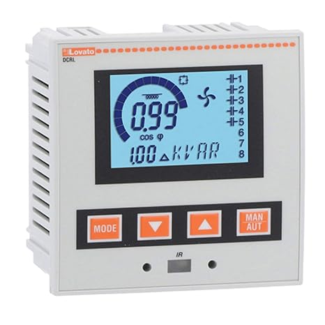 Lovato Electric DCRL5 Automatic Power Factor Controller, Dcrl Series, 5 Steps